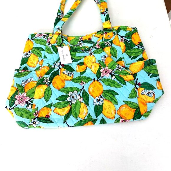 Vera Bradley Handbags - VERA BRADLEY Large GLENNA Tote LEMON GROVE NWT